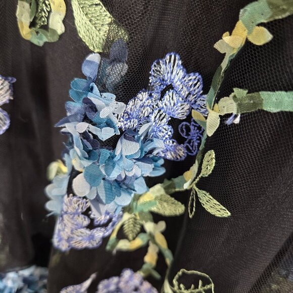 Dress the Population Paulette Floral Midi Dress Women's Size XS Extra Small NEW - Picture 7 of 12